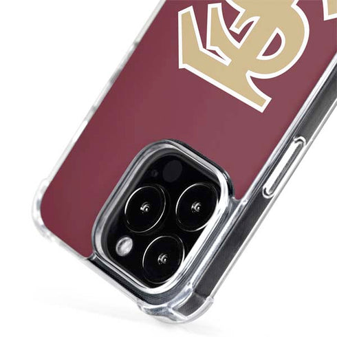 Florida State FSU Seminoles Initials iPhone 15 Pro MagSafe Case