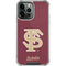 Florida State FSU Seminoles Initials iPhone 14 Pro Max Clear Case