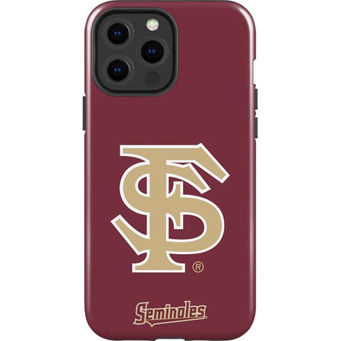 Florida State FSU Seminoles Initials iPhone 15 Pro Max Impact Case