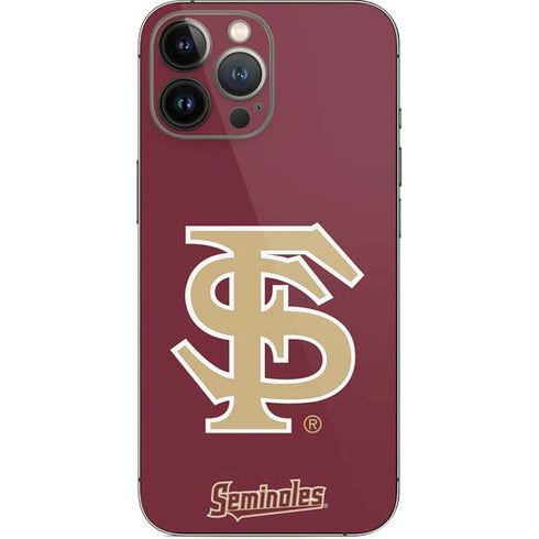 Florida State FSU Seminoles Initials iPhone 14 Pro Max Skin