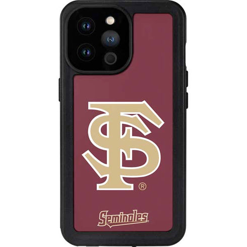 Florida State FSU Seminoles Initials iPhone 14 Pro Max Waterproof Case