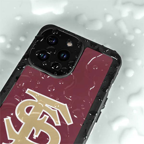 Florida State FSU Seminoles Initials iPhone 14 Pro Max Waterproof Case