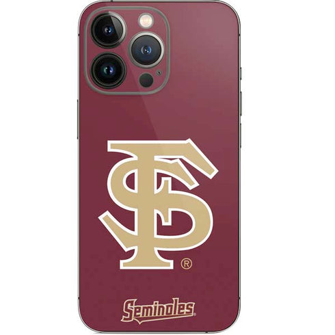 Florida State FSU Seminoles Initials iPhone 14 Pro Skin