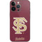 Florida State FSU Seminoles Initials iPhone 14 Pro Skin