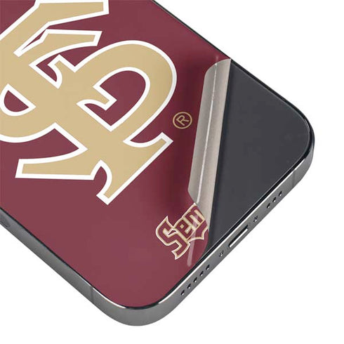 Florida State FSU Seminoles Initials iPhone 14 Pro Skin