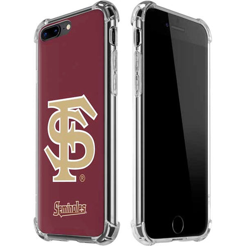 Florida State FSU Seminoles Initials iPhone 7/8 Plus Clear Case