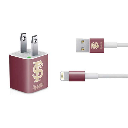 FSU Seminoles Initials iPhone Charger (5W USB) Skin