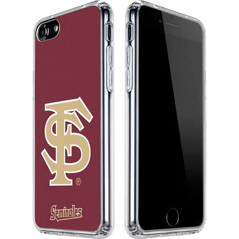 Florida State FSU Seminoles Initials iPhone SE (2nd & 3rd Gen) Clear Case