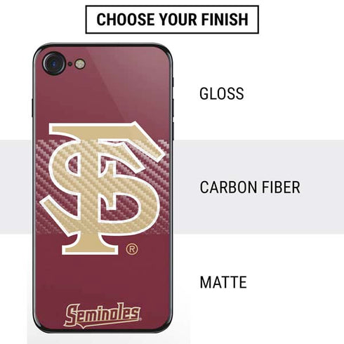 Florida State FSU Seminoles Initials iPhone SE (2nd & 3rd Gen) Skin
