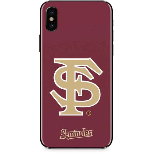 FSU Seminoles Initials iPhone X Skin