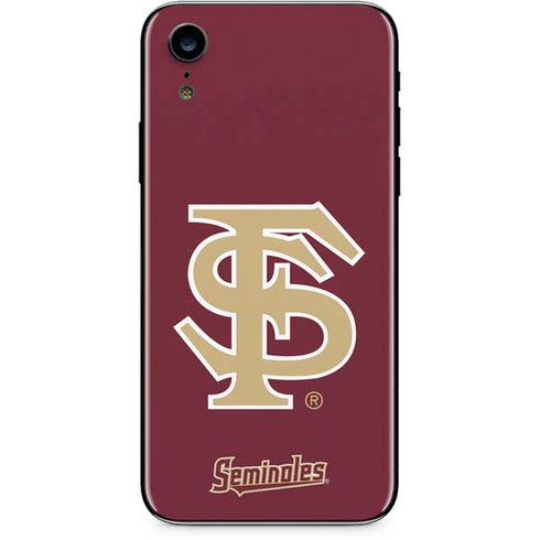 FSU Seminoles Initials iPhone XR Skin
