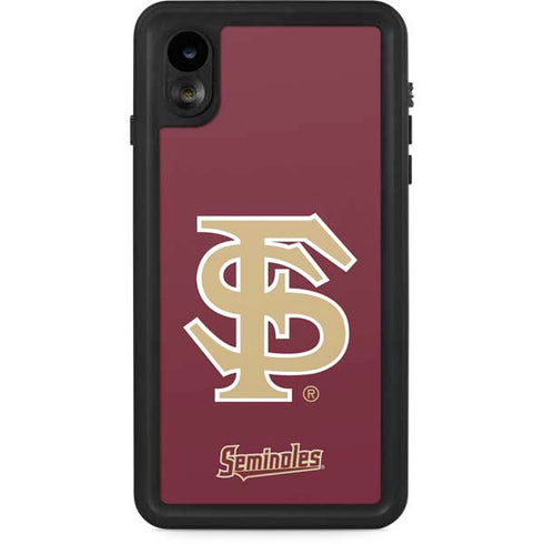 FSU Seminoles Initials iPhone XR Waterproof Case