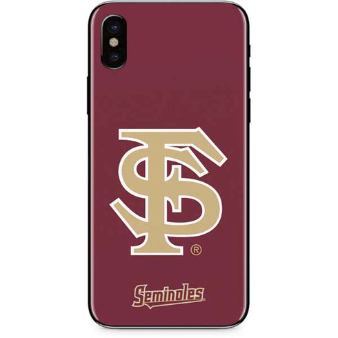 FSU Seminoles Initials iPhone XS Max Skin