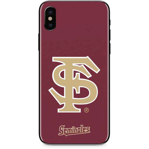 FSU Seminoles Initials iPhone XS Skin