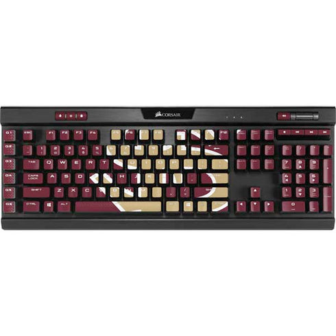 Florida State FSU Seminoles Initials K95 RGB PLATINUM Mechanical Gaming Keyboard Skin