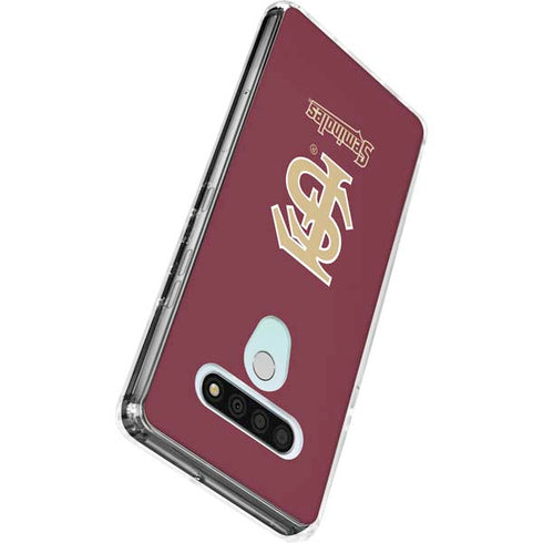 Florida State FSU Seminoles Initials LG Stylo 6 Clear Case
