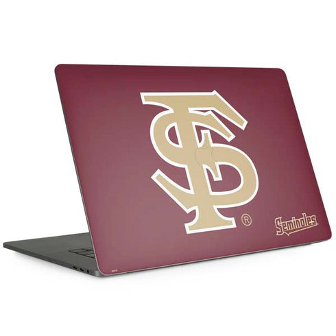 Florida State FSU Seminoles Initials Apple MacBook Pro 15-inch Skin