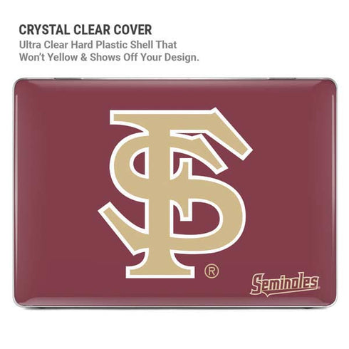 Florida State FSU Seminoles Initials MacBook Pro 16in (2021-25) Case plus Skin
