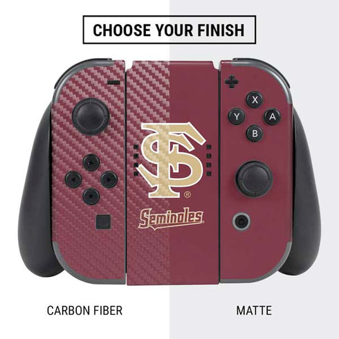 FSU Seminoles Initials Nintendo Switch Bundle Skin
