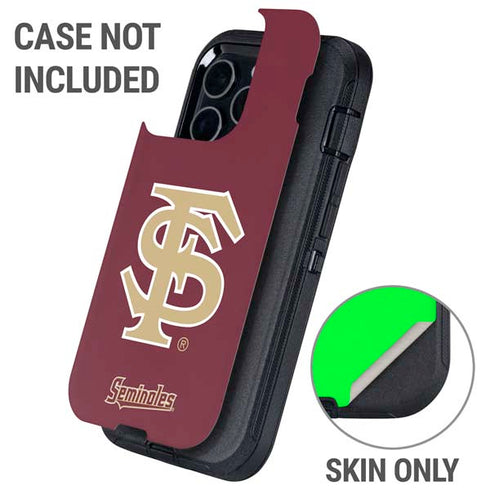 Florida State FSU Seminoles Initials Otterbox Defender iPhone Skin