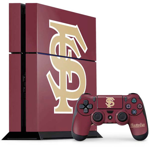 FSU Seminoles Initials PS4 Console and Controller Bundle Skin