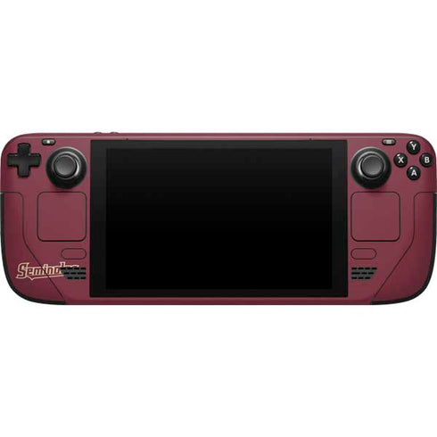 Florida State FSU Seminoles Initials Steam Deck Handheld Gaming Computer Skin