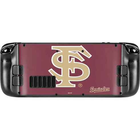 Florida State FSU Seminoles Initials Steam Deck Handheld Gaming Computer Skin
