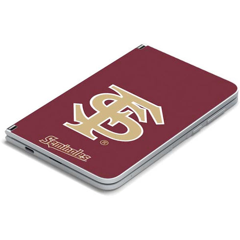 Florida State FSU Seminoles Initials Surface Duo Skin
