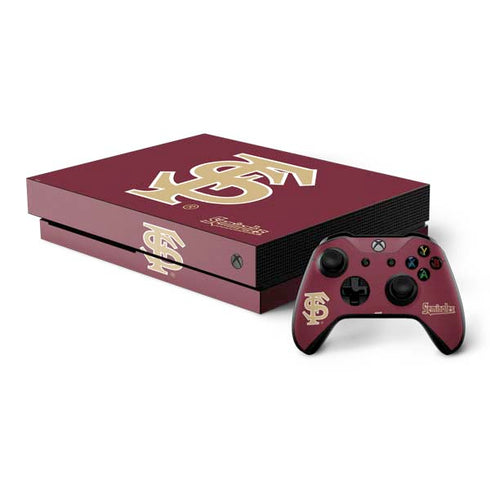 FSU Seminoles Initials Xbox One X Bundle Skin