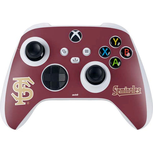 Florida State FSU Seminoles Initials Xbox Series S Controller Skin