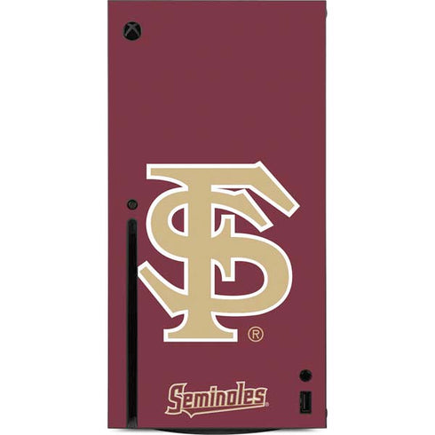 Florida State FSU Seminoles Initials Xbox Series X Console Skin