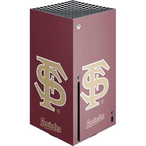 Florida State FSU Seminoles Initials Xbox Series X Console Skin