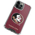 Florida State FSU Seminoles iPhone 13 Pro Clear Case