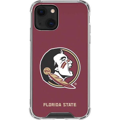 Florida State FSU Seminoles iPhone 14 Plus Clear Case