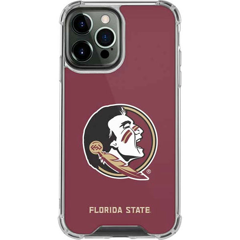 Florida State FSU Seminoles iPhone 14 Pro Max Clear Case