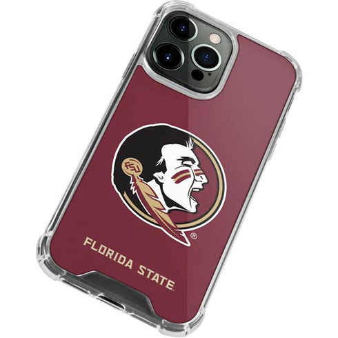 Florida State FSU Seminoles iPhone 14 Pro Max Clear Case