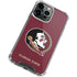 Florida State FSU Seminoles iPhone 14 Pro Max Clear Case