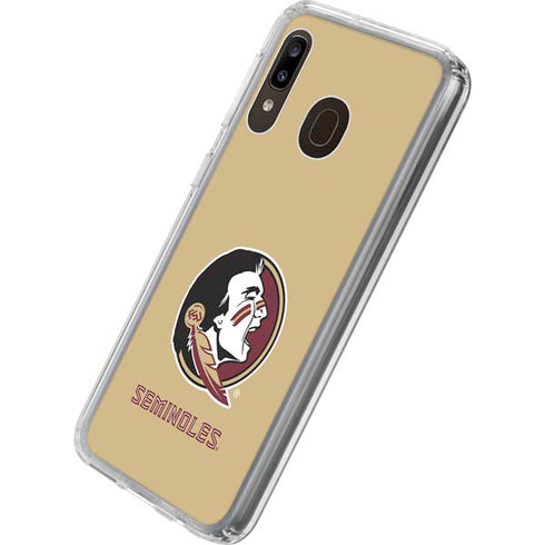 FSU Seminoles Logo Galaxy A20 Clear Case