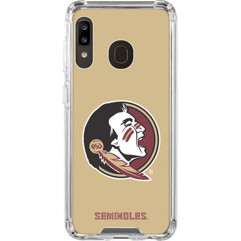 Florida State FSU Seminoles Logo Galaxy A30 Clear Case