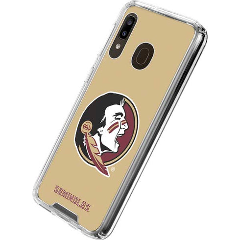 Florida State FSU Seminoles Logo Galaxy A30 Clear Case