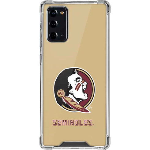 Florida State FSU Seminoles Logo Galaxy Note20 5G Clear Case