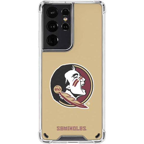 Florida State FSU Seminoles Logo Galaxy S21 Ultra 5G Clear Case