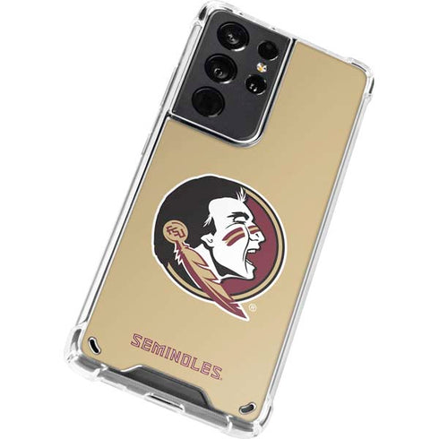 Florida State FSU Seminoles Logo Galaxy S21 Ultra 5G Clear Case