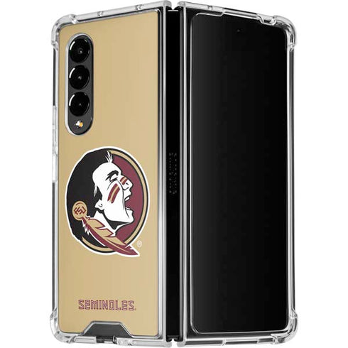 Florida State FSU Seminoles Logo Galaxy Z Fold4 5G Clear Case