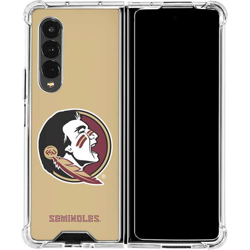 Florida State FSU Seminoles Logo Galaxy Z Fold4 5G Clear Case