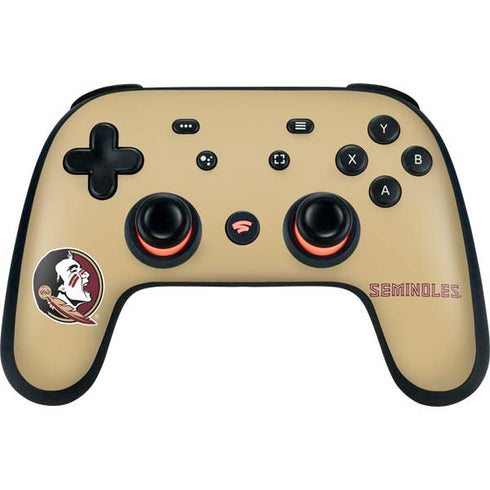 Florida State FSU Seminoles Logo Google Stadia Controller Skin