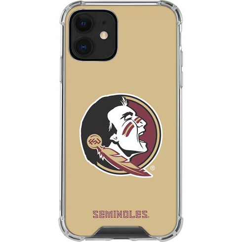 Florida State FSU Seminoles Logo iPhone 12 Clear Case