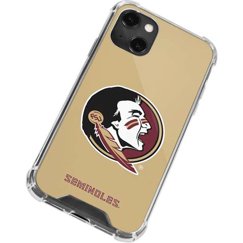 Florida State FSU Seminoles Logo iPhone 14 Plus Clear Case