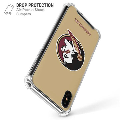 Florida State FSU Seminoles Logo iPhone XS Max Clear Case