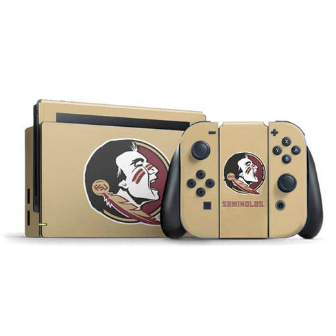FSU Seminoles Logo Nintendo Switch Bundle Skin